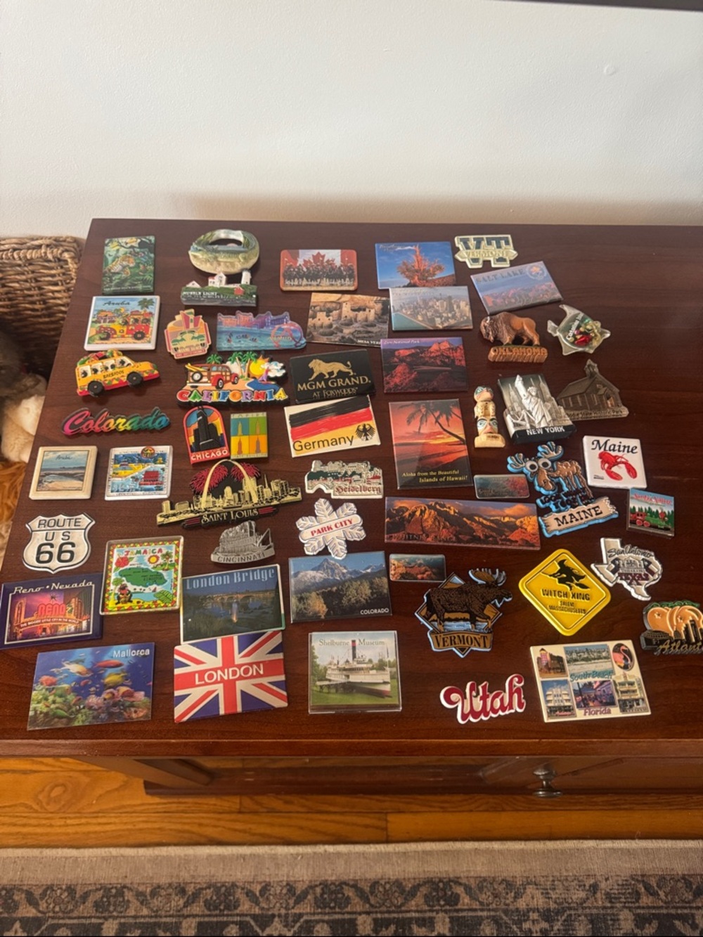 Assorted Travel Souvenir Magnets - Colorful Collection